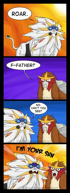 Solgaleo and Entei