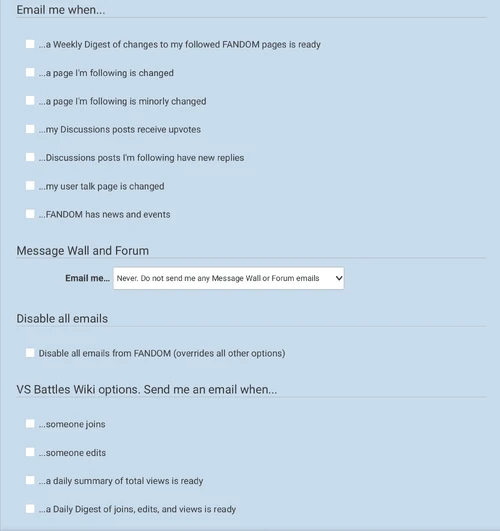 Email Settings
