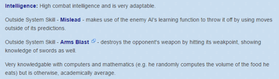 Kirito's intelligence