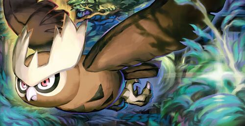 Noctowl pokemon and 1 more drawn by kawaguchi youhei faea4462c8ddbd596417acde8c3014e5