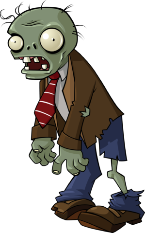 browncoat zombie - plants vs zombies zombie png