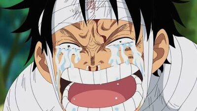 Luffy crying pic 1