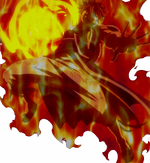 Natsu in flames Render