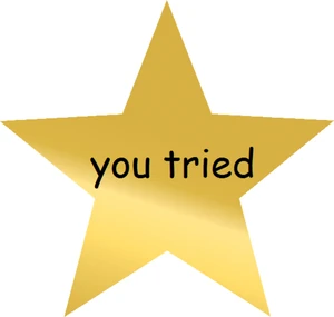You tried