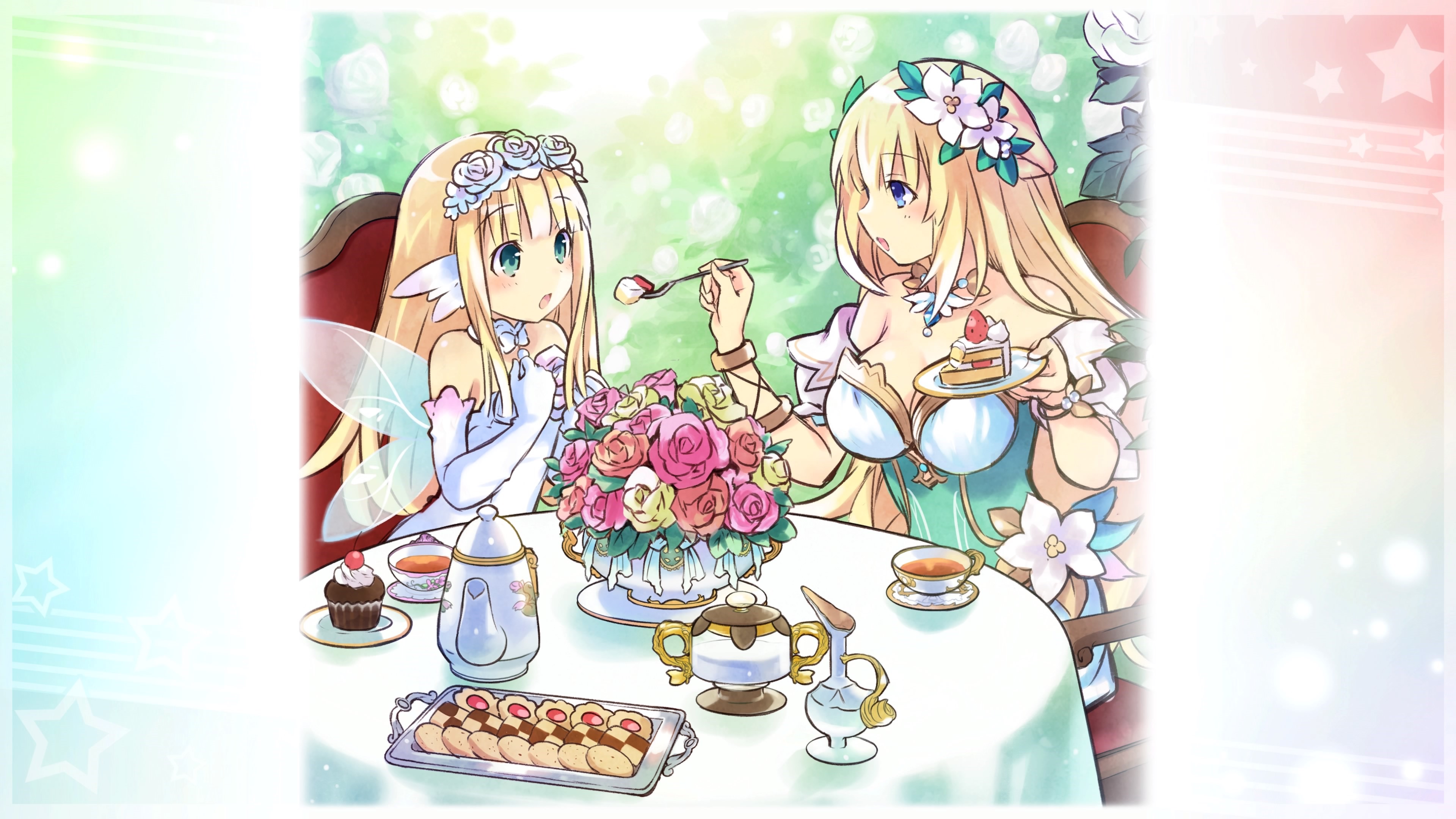 Bouquet and vert four goddesses online cyber dimension neptune and neptune series drawn by tsunako 8252c3565acefc904841452ae7d50ed0