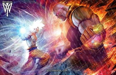 Goku vs thanos by wizyakuza-dcabgy6 Goku vs thanos by wizyakuza-dcabgy6