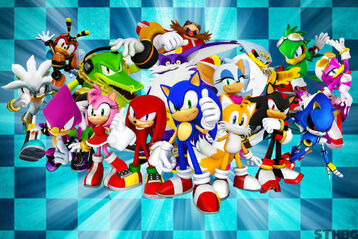 Sonic the hedgehog and friends wallpaper by sonicthehedgehogbg-d6s9eds