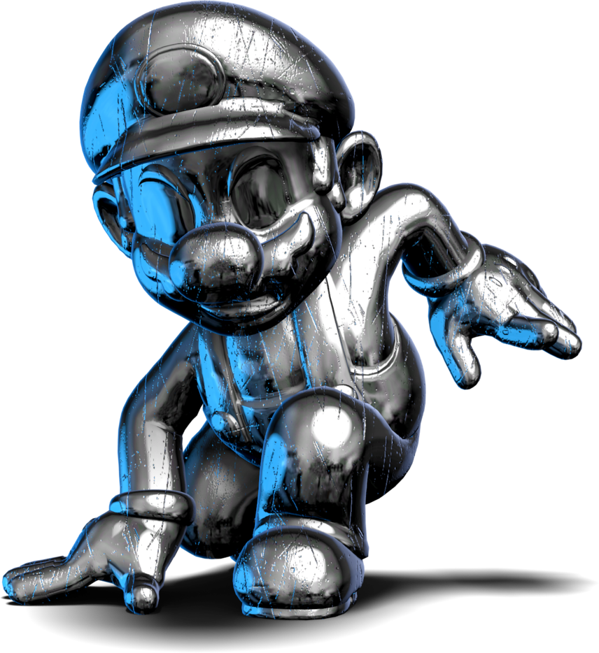 Image - Metal mario trophy pose by maxigamer-darib74.png | VS Battles