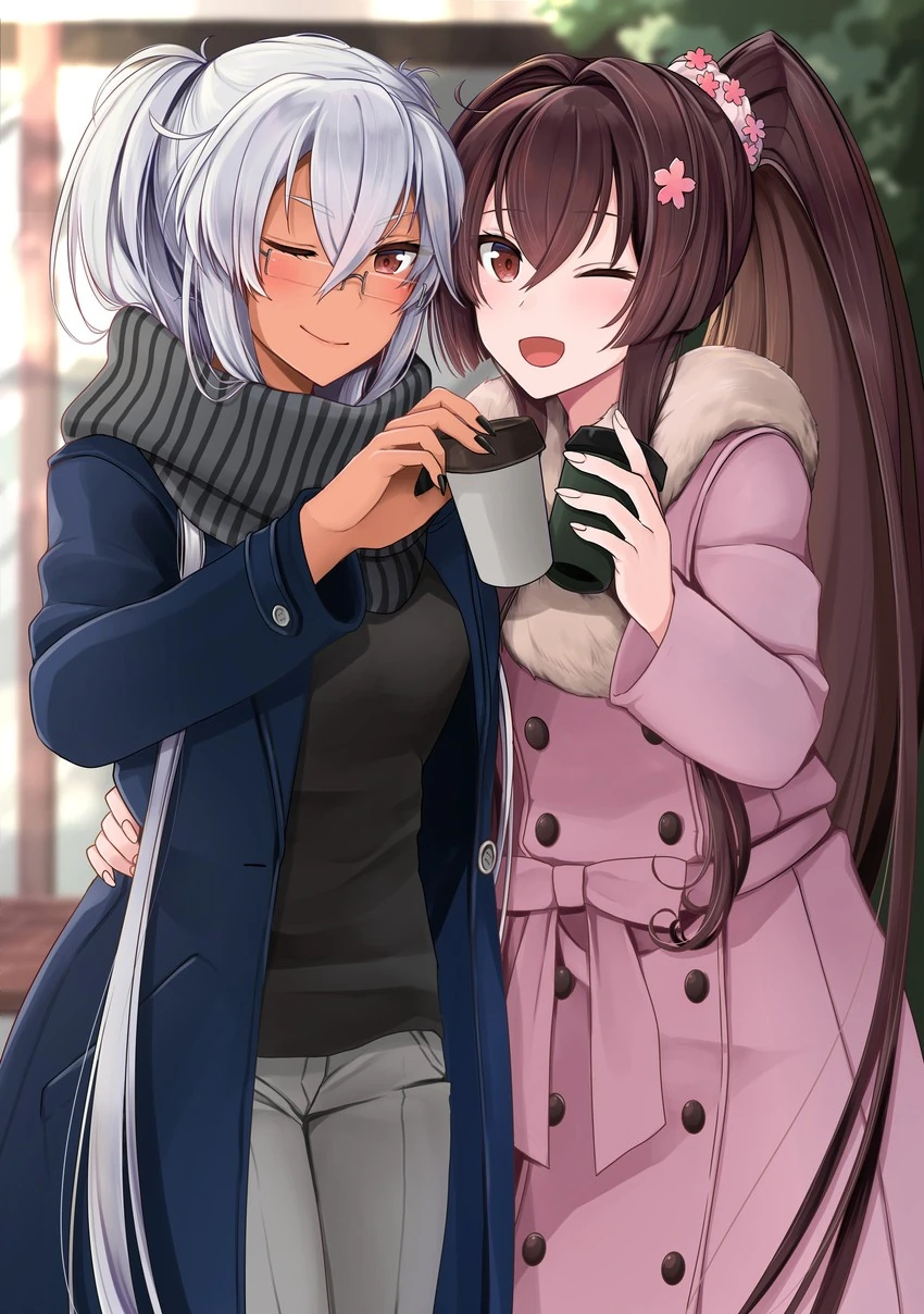 Musashi and yamato kantai collection drawn by yunamaro sample-306bf28e42bfad76c75fd2ba19085586
