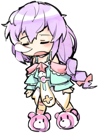 Sleeping Chibi Plutia Render