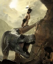 Man vs dino Man vs dino