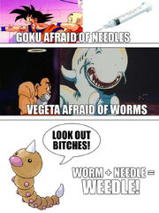 Weedle is the ultimate dragon ball z villain by 22greenalfs-d6welv8