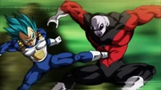 Vegeta kicks Jiren Vegeta kicks Jiren
