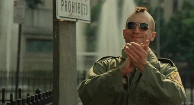 Taxi Driver Travis Claps