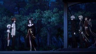 Vali Team talking to Issei Vali Team talking to Issei