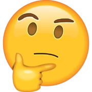Thinking Face Emoji grande