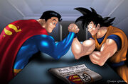 Superman and goku by dmgoodr-d4vkc5y