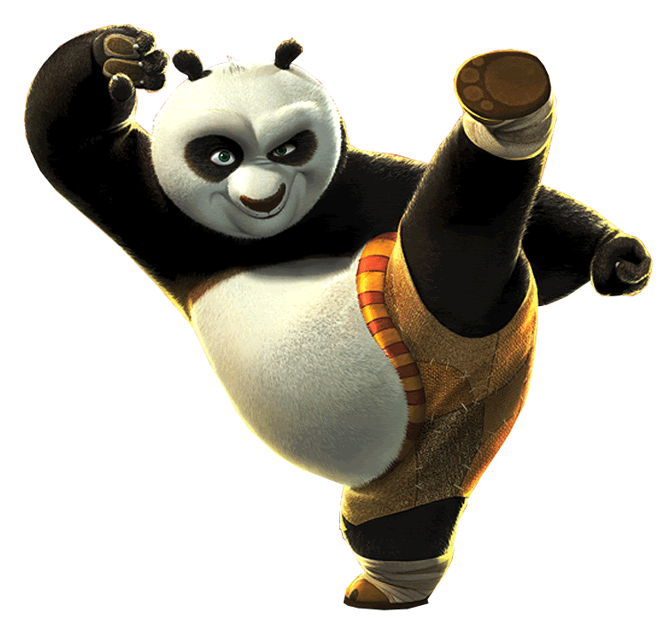 po kung fu panda with hat