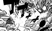 Laxus Attacks Atlas Flame