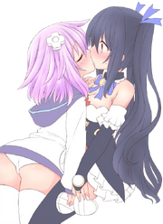 Neptune and Noire Having Fun Together Again Render