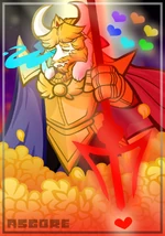 Asgore undertale 2nd anniversary print by godtiermarsupial-dbnhkvh-1-