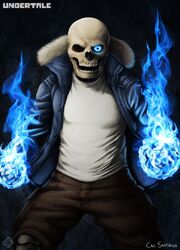Sans is very angry. 