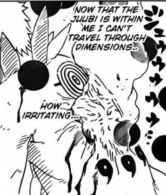 Obito can't use Kamui