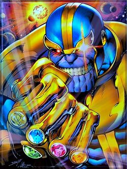 Thanos-wears-Infinity-gauntlet-for-Avengers-movie-3