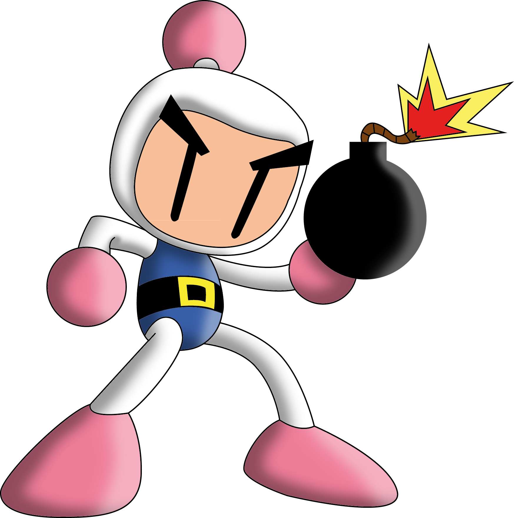 White Bomber / Shiro Bom (Bomberman) Minecraft Skin