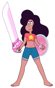 Stevonnie with Sword and Shield by Lenhi Stevonnie with Sword and Shield by Lenhi