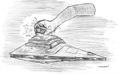 Diamond Warship vs Star Destroyer