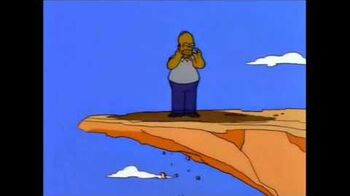 Simpsons - Trampoline Cliff