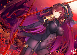 Scathach and scathach fate grand order and etc drawn by okitakung 3378188c32d5c357b59929daeef3e115