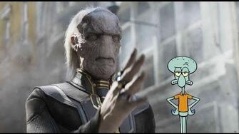 Ebony Maw but he is voiced by Squidward (Avengers Infinity War)-1557030054