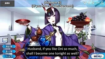 Fate Grand Order Shuten Douji's Voice Lines (with English Subs)