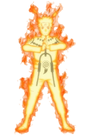 Naruto's Nine-tails chakra mode
