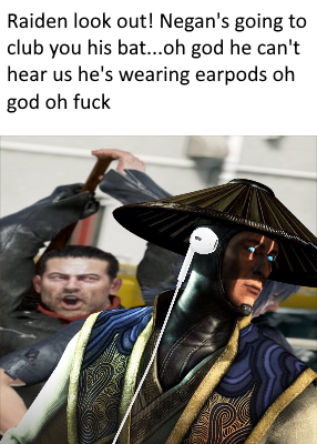 Raiden look out oh god he cant hear us