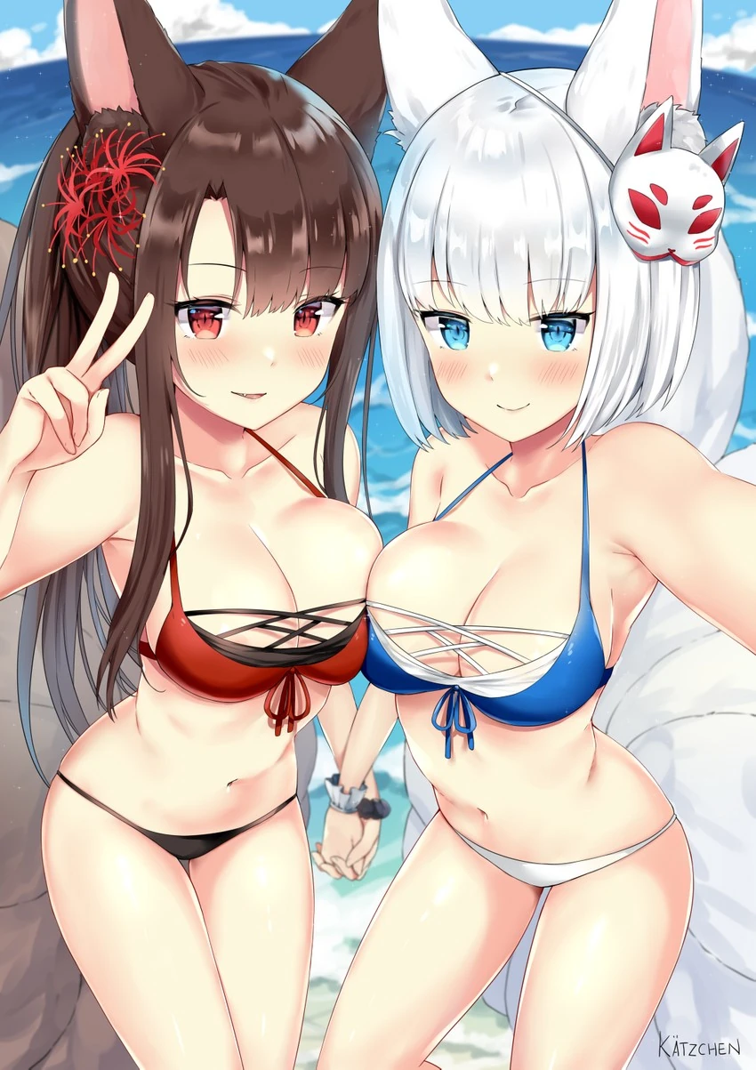 Akagi akagi kaga and kaga azur lane drawn by kaetzchen sample-8783092097c7aa1ec11c961d93671039