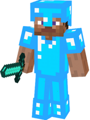 Minecraft Steve (Diamond Armor)