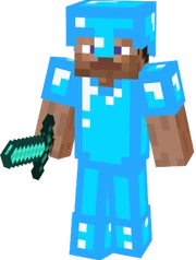 Minecraft Steve (Diamond Armor)
