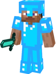 Minecraft Steve (Diamond Armor)