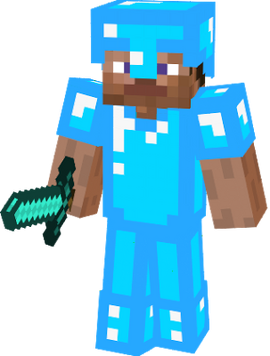 Minecraft Steve (Diamond Armor)
