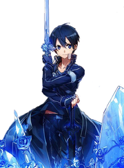 Kirito with Blue Rose Sword