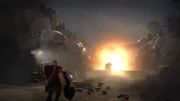 Rocket fire explosion
