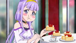 Ruru eating cake