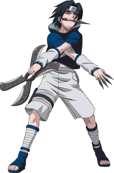 Sasuke Weapons Loaded Render By Skodwarde