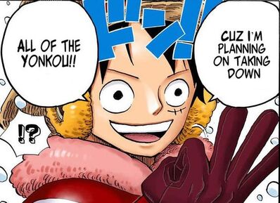 Luffy plan to fight all the Yonkou