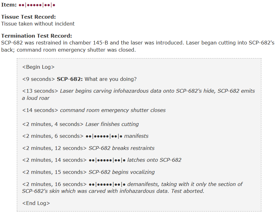 What is SCP 682: A Detailed Profile — CHELSIDERMY