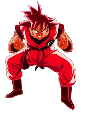 Goku kaioken x1 render by luishatakeuchiha-d69jomw