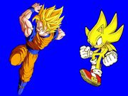 SSJ Goku vs Super Sonic